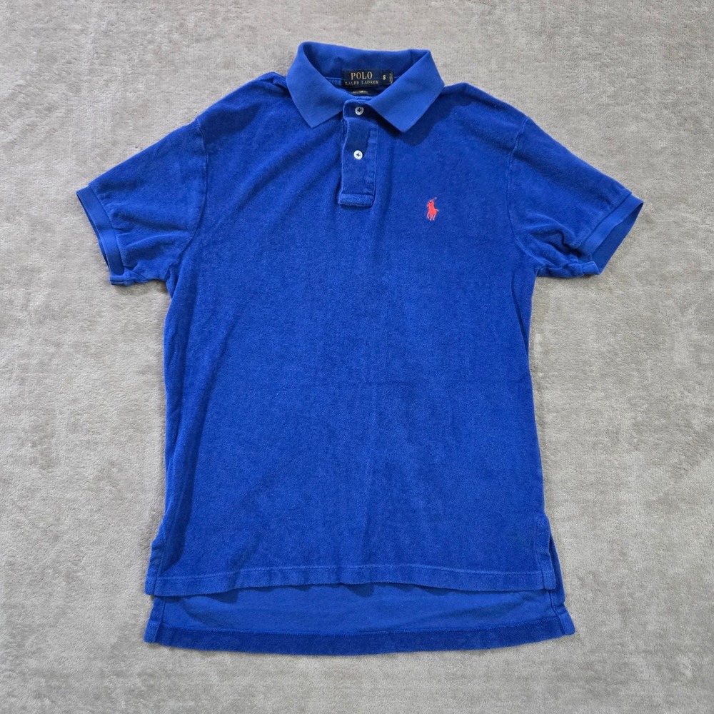 Polo Ralph Lauren Terry Cloth Polo Mens Small Preppy Coastal Resort Surfer 70s